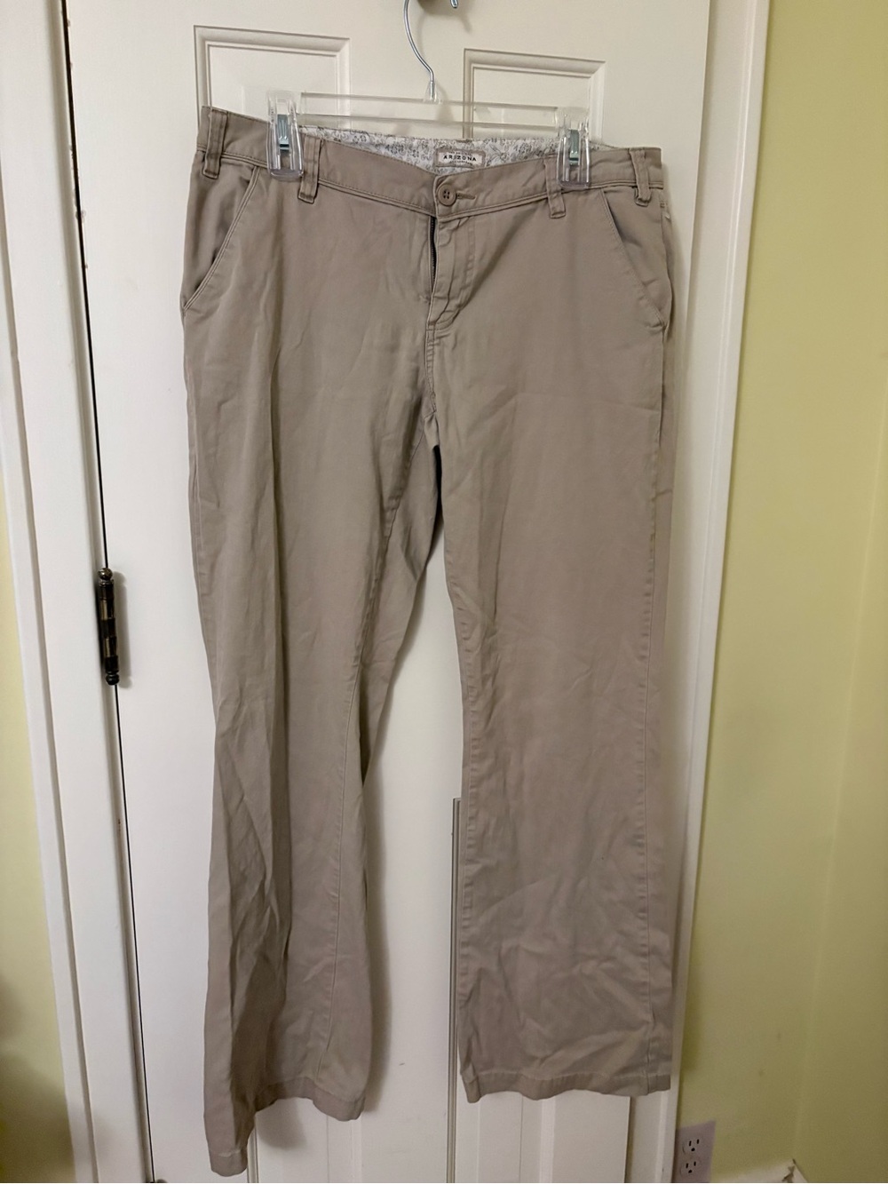 Arizona Jean Company Light Beige Boot Cut Pants